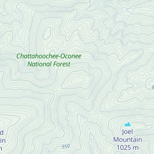 Map of Horsepen Mountain