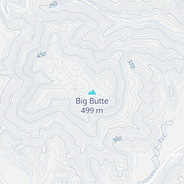 Map of Big Butte