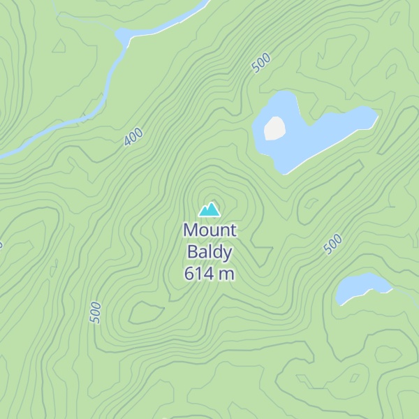 Map of Mount Baldy
