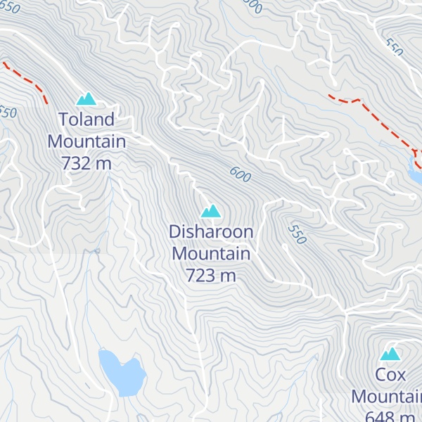 Map of Disharoon Mountain