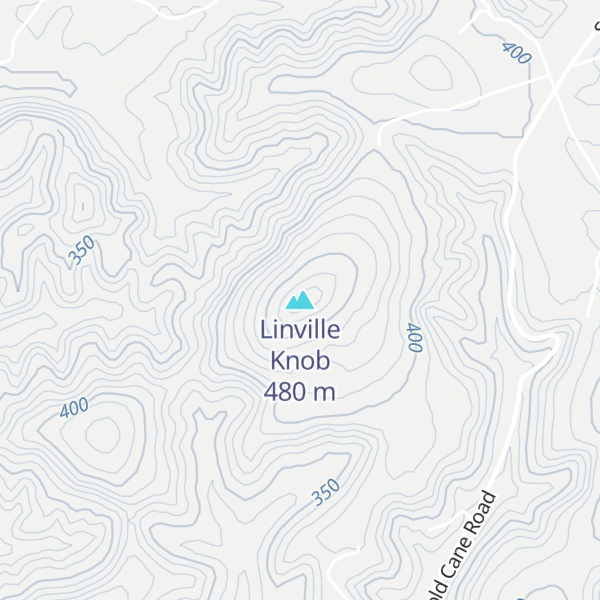 Map of Linville Knob