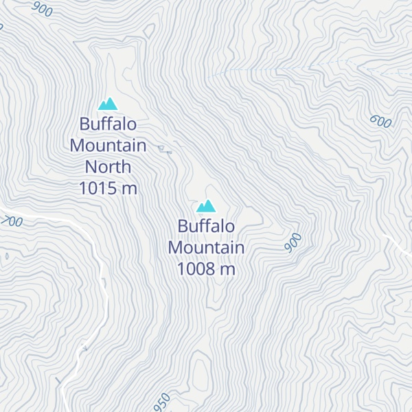 Map of Buffalo Mountain