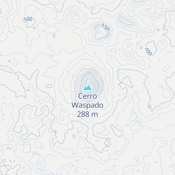 Map of Cerro Waspado