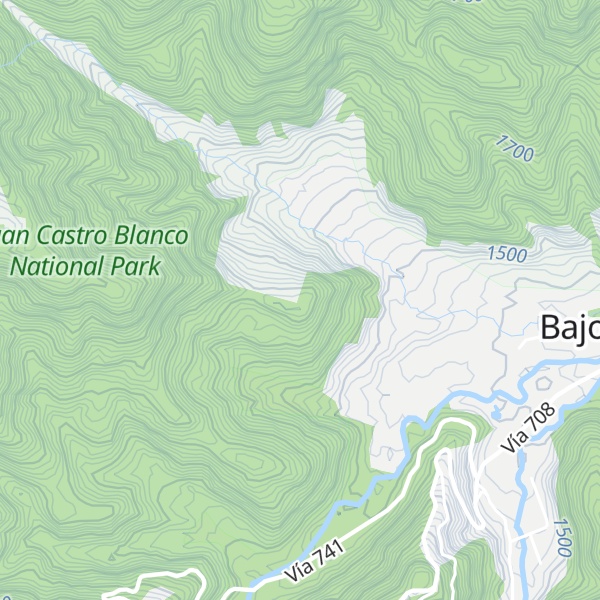 Map of Cerro Estanislao