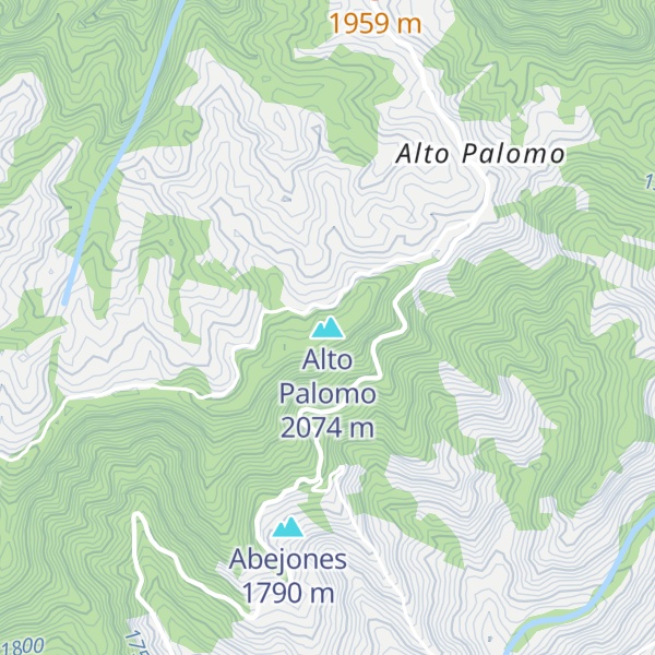 Map of Alto Palomo