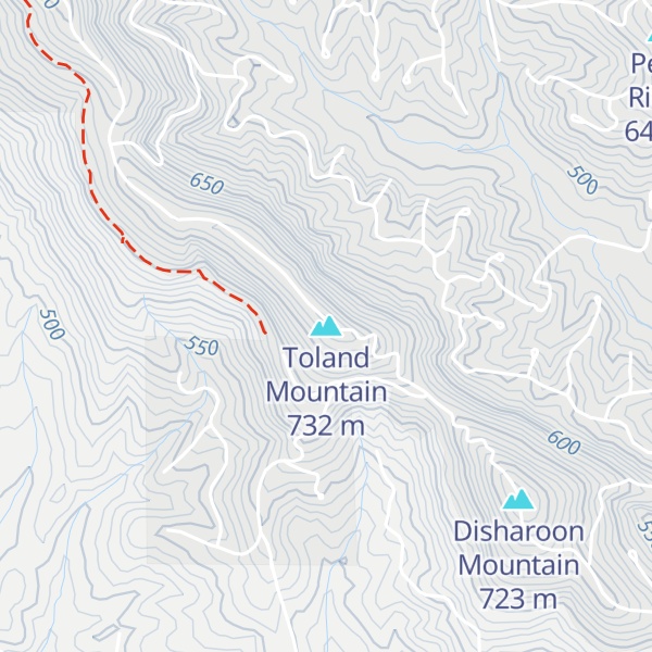 Map of Toland Mountain