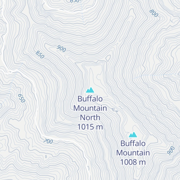 Map of Buffalo Mountain North