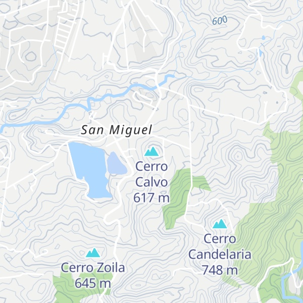 Map of Cerro Calvo