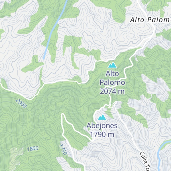 Map of Cerro La Barranca