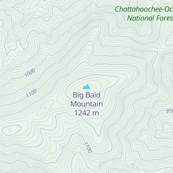 Map of Big Bald Mountain