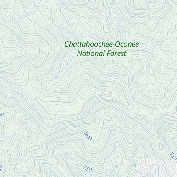 Map of Wolfpen Mountain