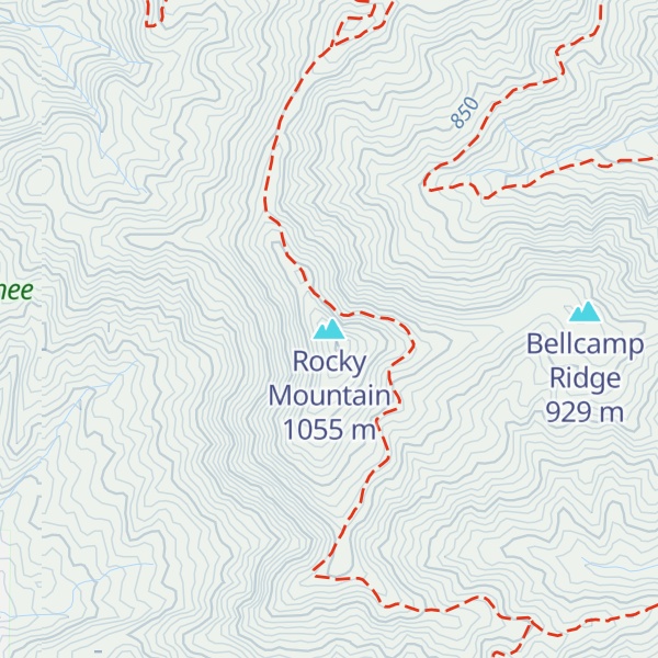 Map of Rocky Mountain