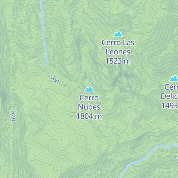 Map of Cerro Nubes