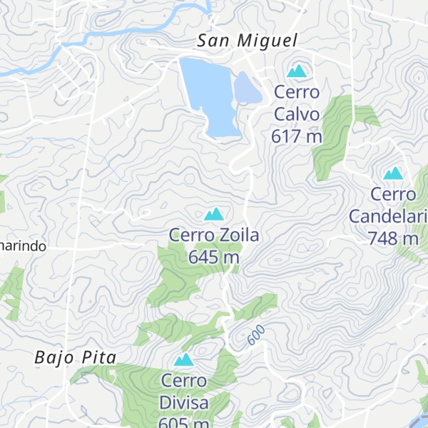 Map of Cerro Zoila