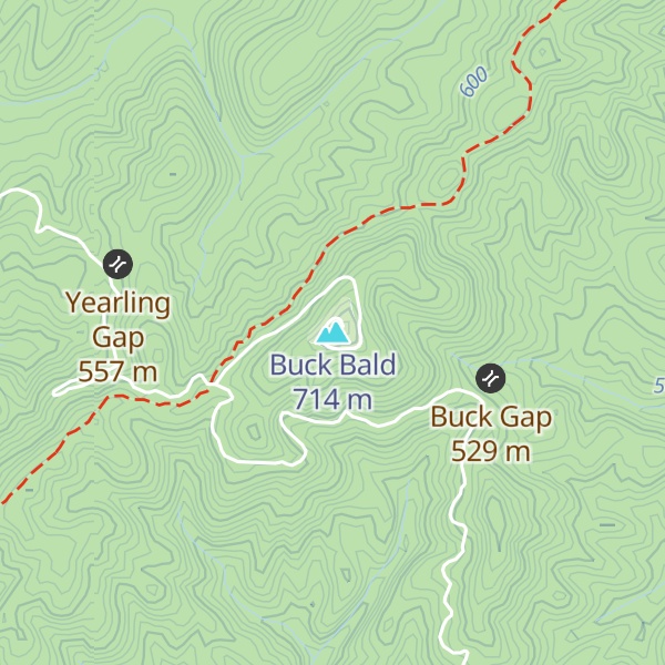 Map of Buck Bald