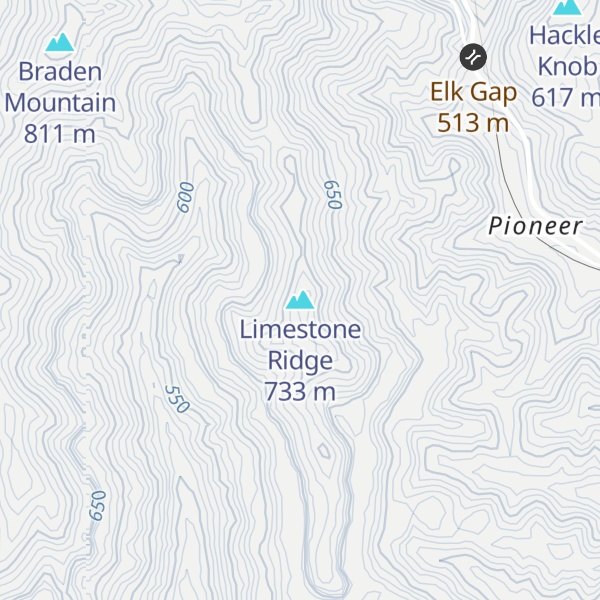 Map of Limestone Ridge
