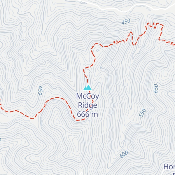 Map of McCoy Ridge