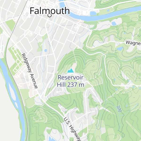 Map of Reservoir Hill