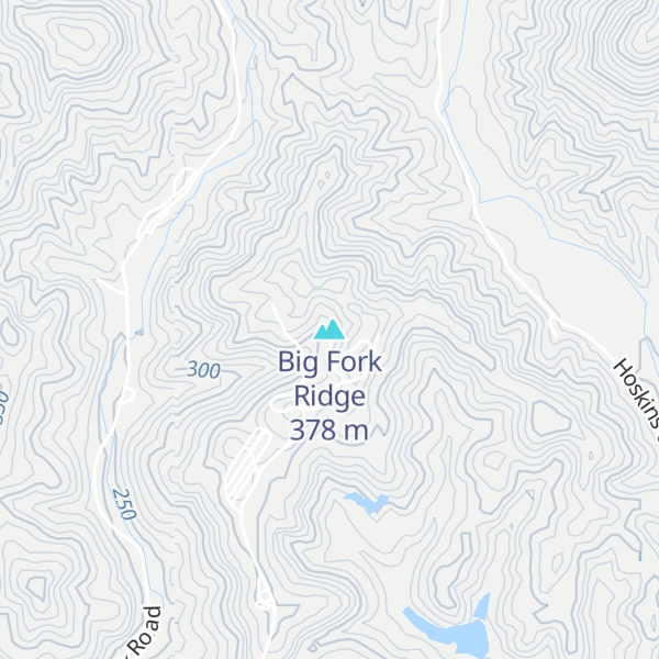 Map of Big Fork Ridge