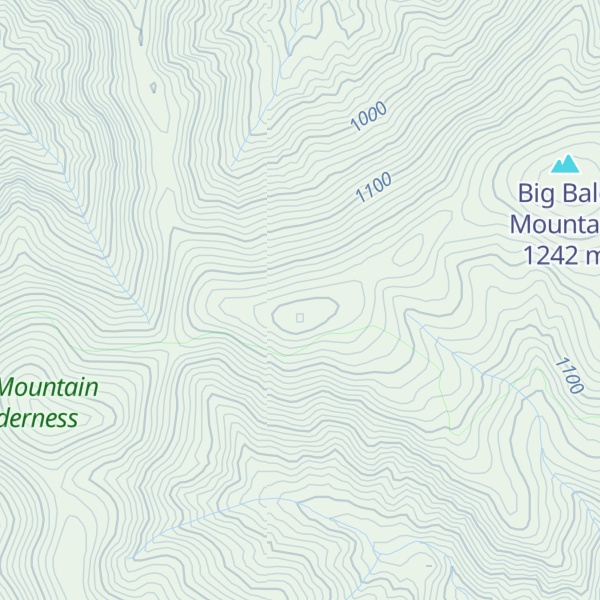 Map of Little Bald Mountain