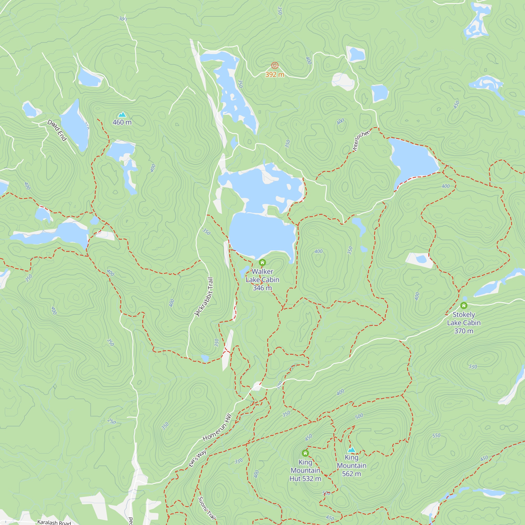 Walker Lake Cabin map