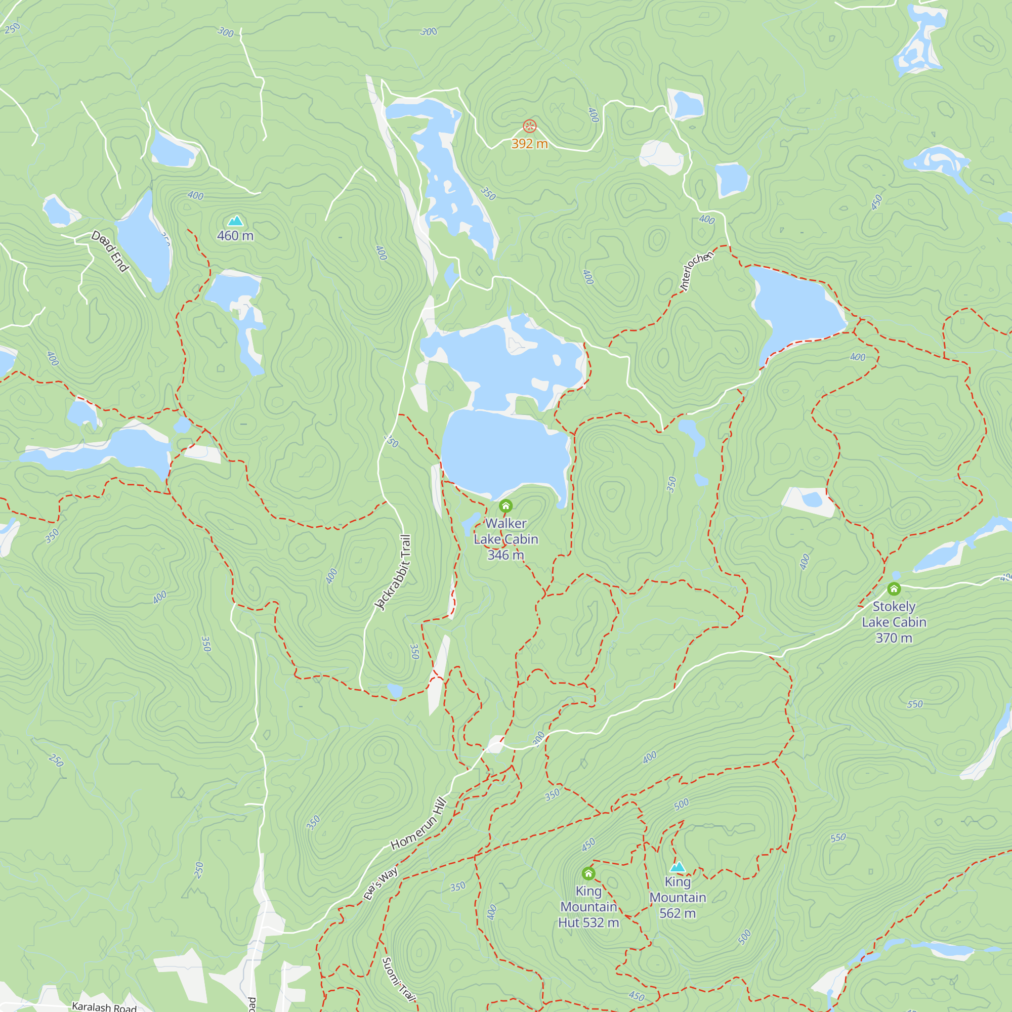 Walker Lake Cabin map