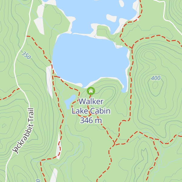 Map of Walker Lake Cabin