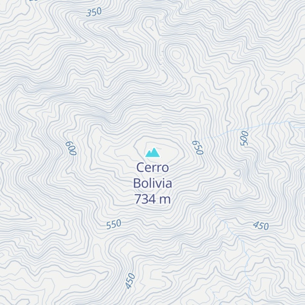 Map of Cerro Bolivia