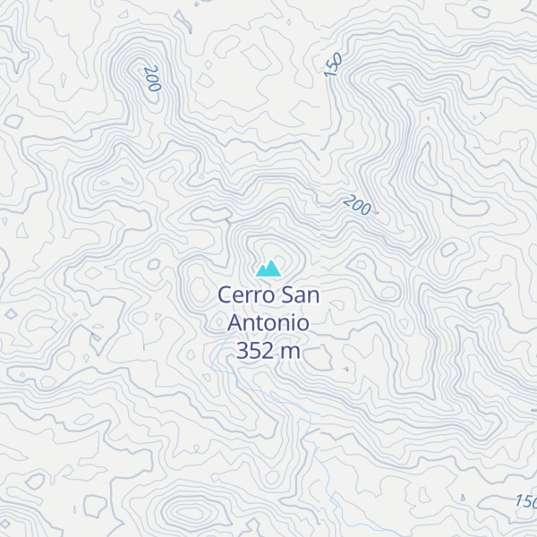 Map of Cerro San Antonio