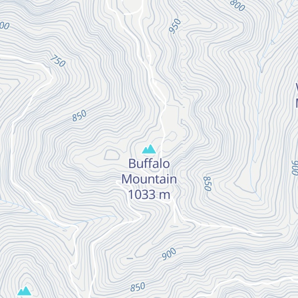 Map of Buffalo Mountain