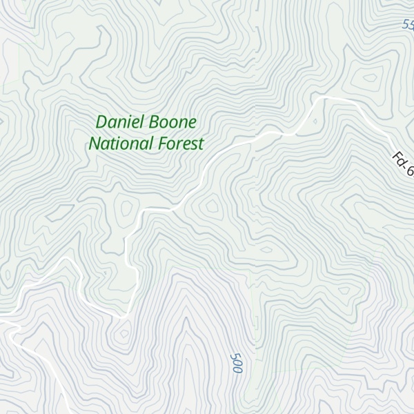 Map of Stephens Knob