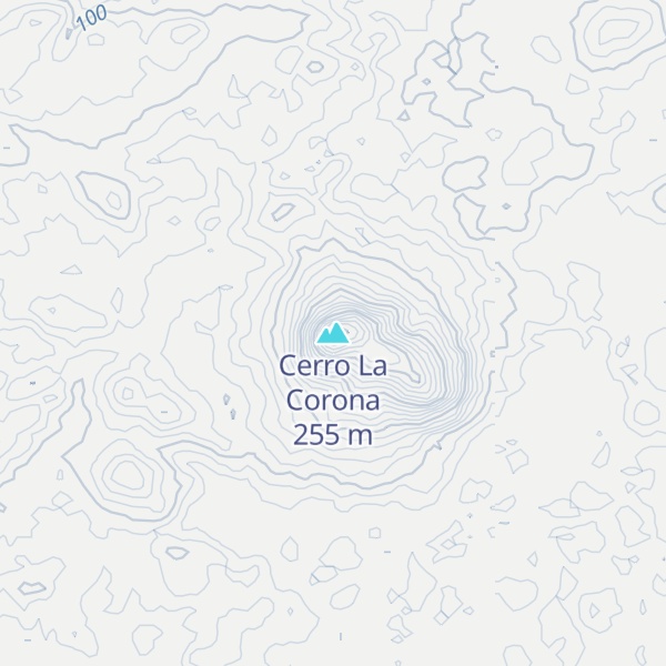 Map of Cerro La Corona
