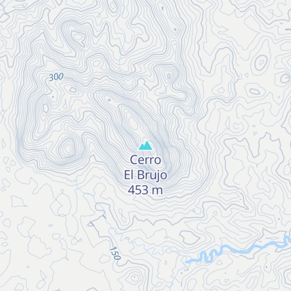 Map of Cerro El Brujo