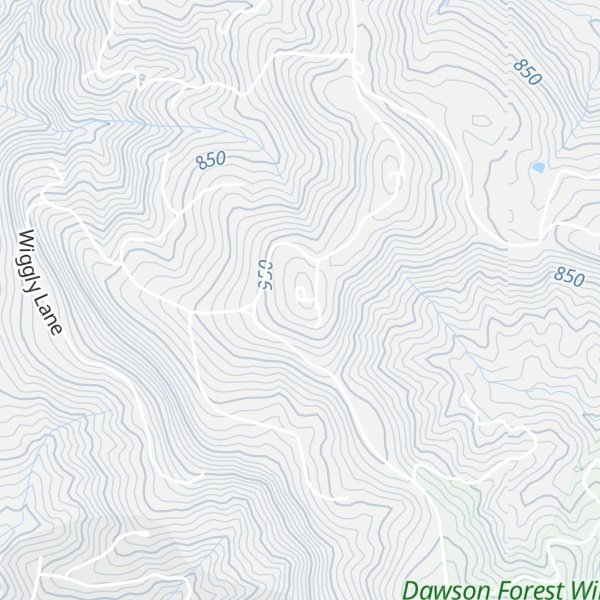 Map of Sassafras Mountain