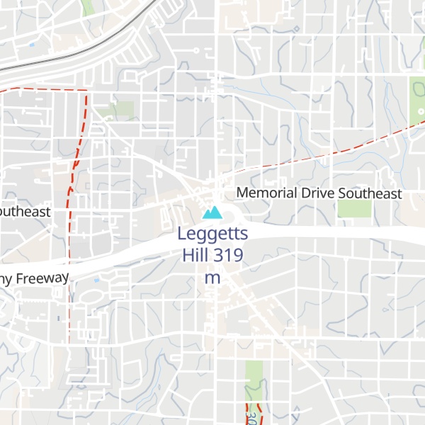 Map of Leggetts Hill
