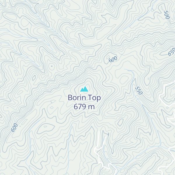 Map of Cataska Mountain