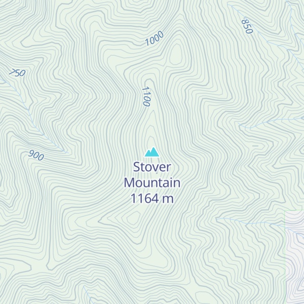 Map of Stover Mountain