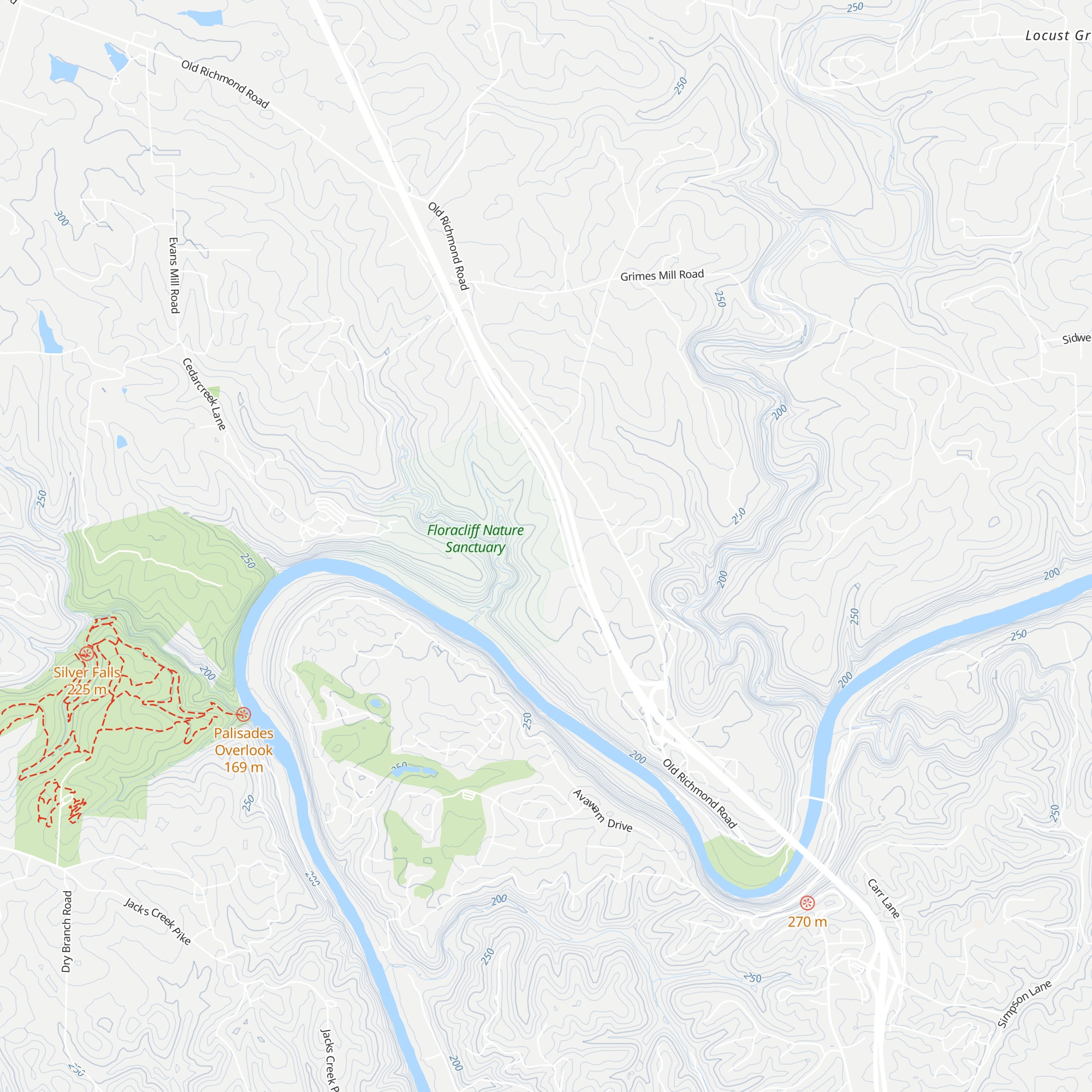 Winifred W. Haggart Nature Center map