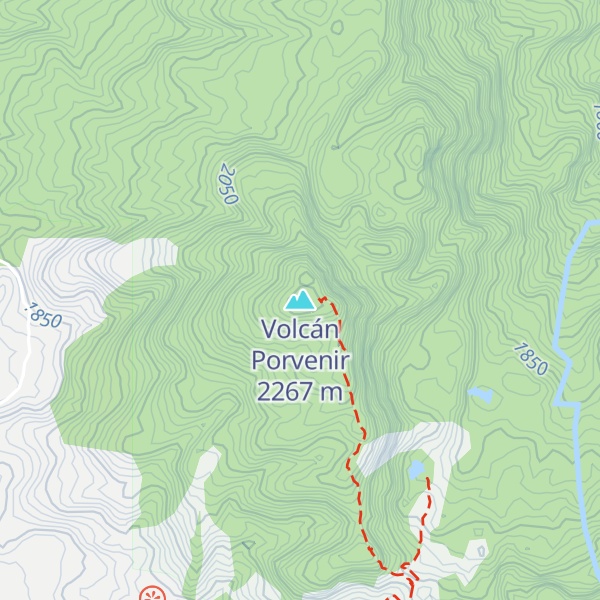 Map of Volcán Porvenir