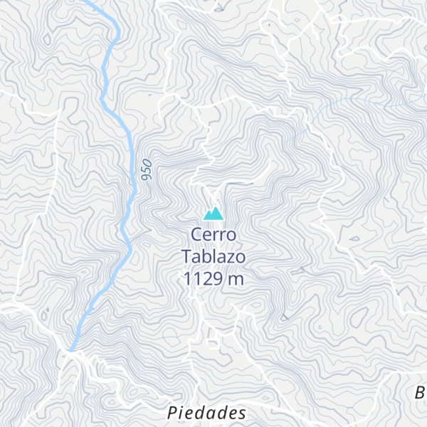 Map of Cerro Tablazo