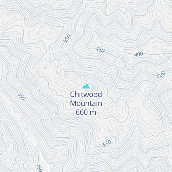 Map of Chitwood Mountain