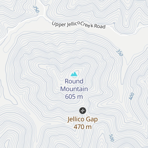 Map of Round Mountain