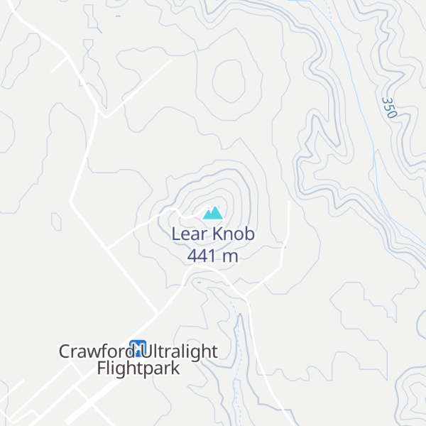 Map of Lear Knob