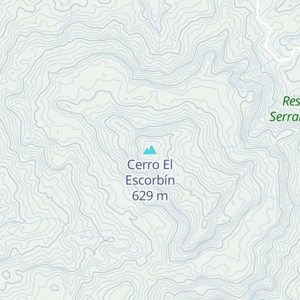 Map of Cerro El Escorbín