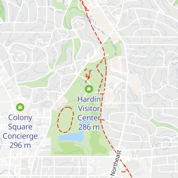 Map of Hardin Visitor Center