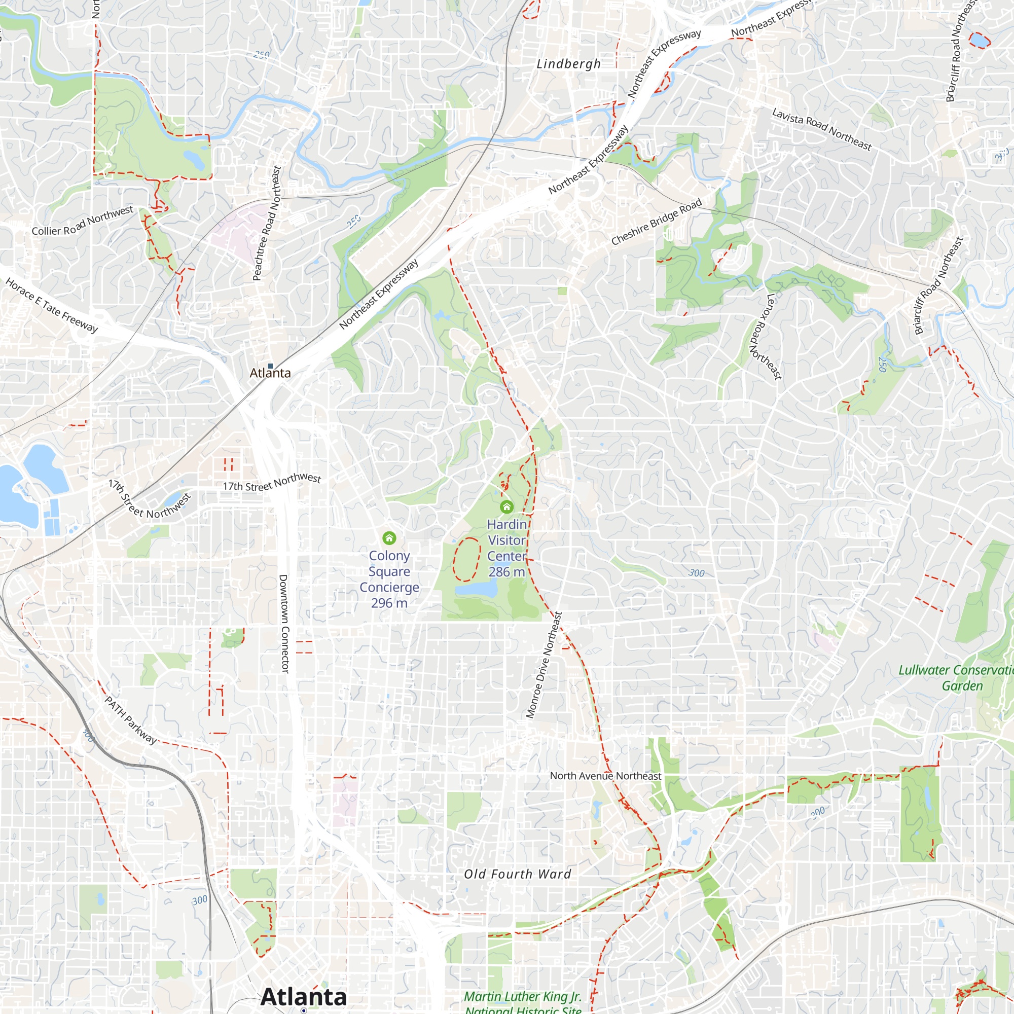 Hardin Visitor Center map