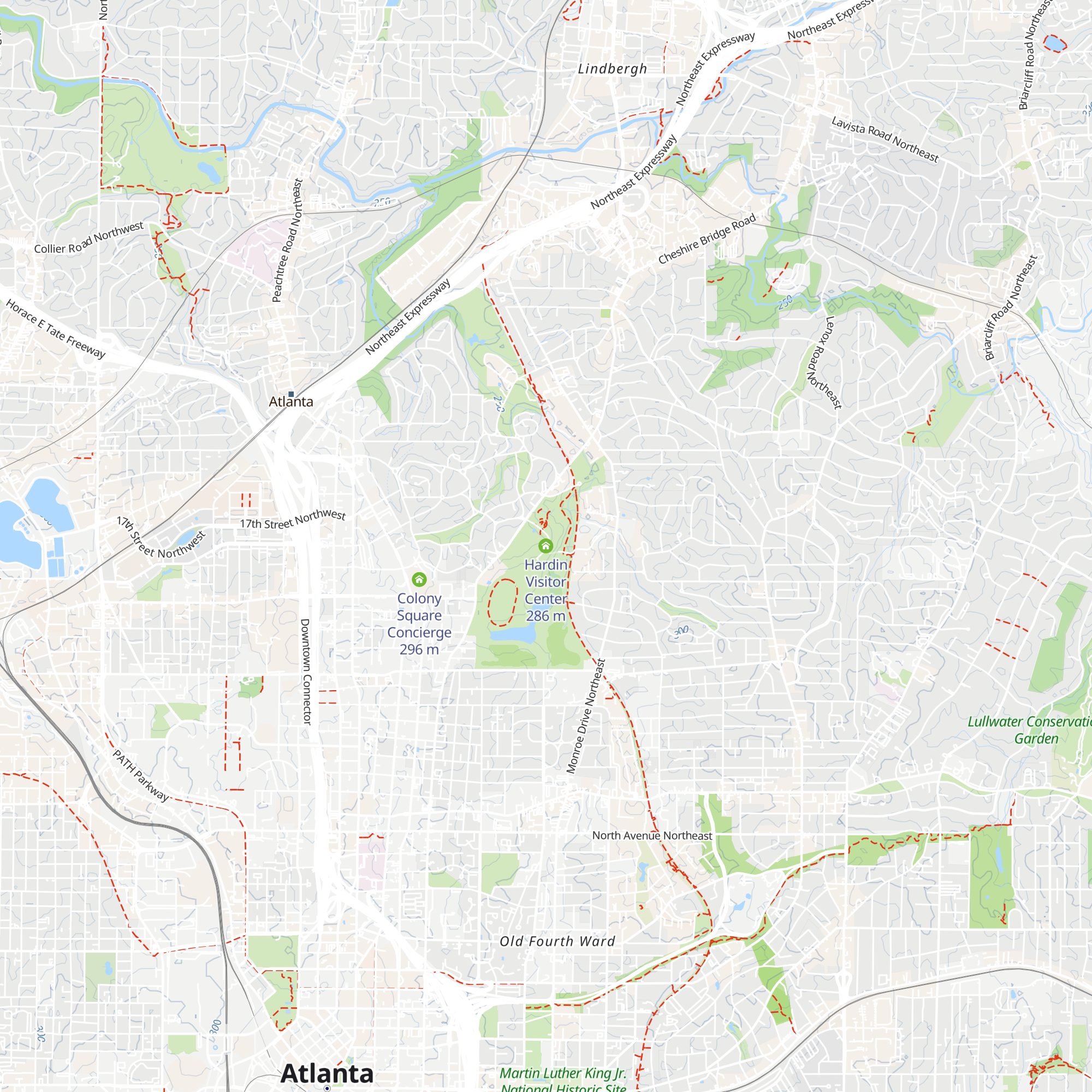 Hardin Visitor Center map