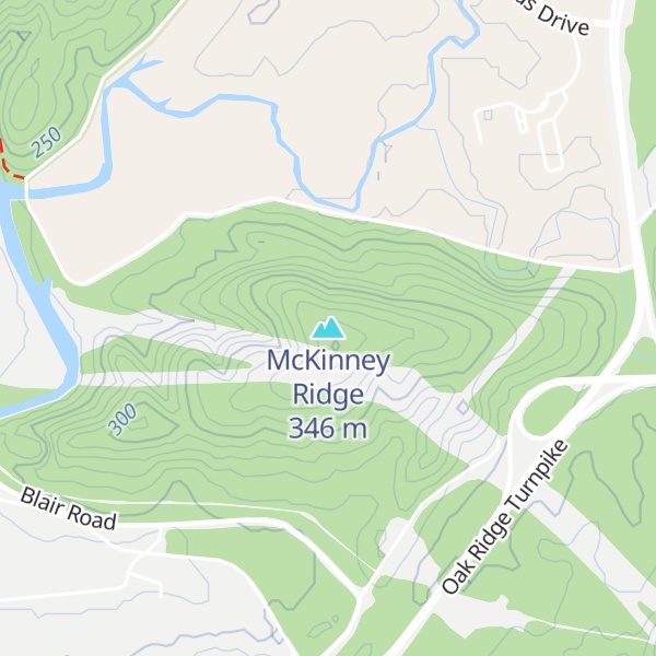 Map of McKinney Ridge