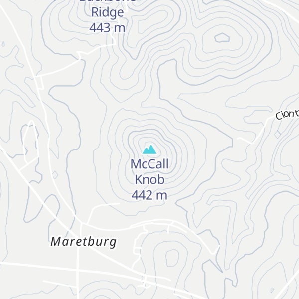 Map of McCall Knob