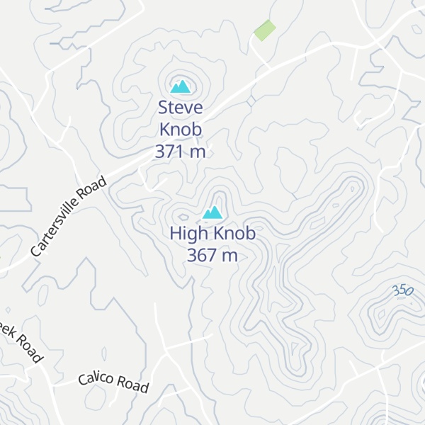 Map of High Knob